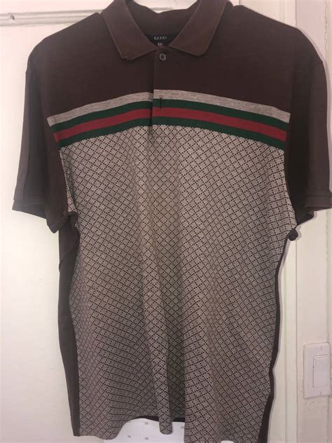 old gucci polo mens gold|authentic gucci polo shirts.